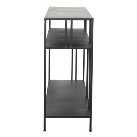 consola metal negro 130x30x70 cm