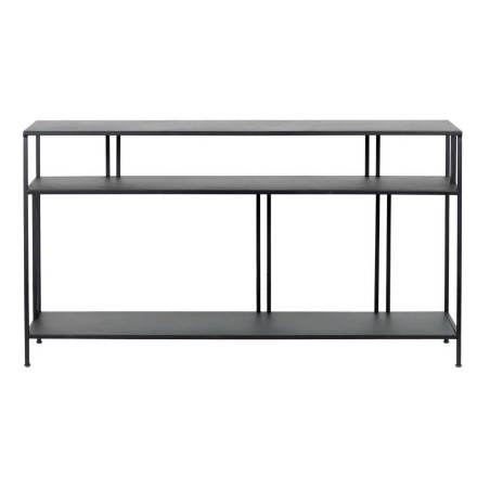 consola metal negro 130x30x70 cm