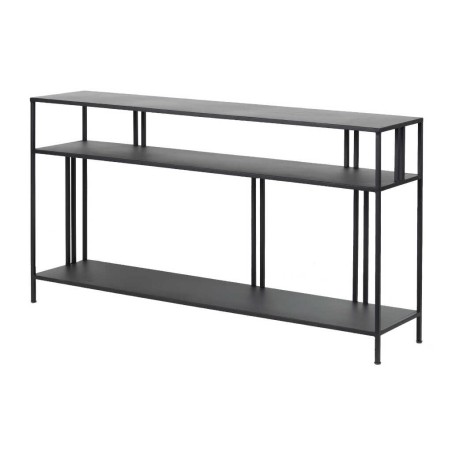 consola metal negro 130x30x70 cm