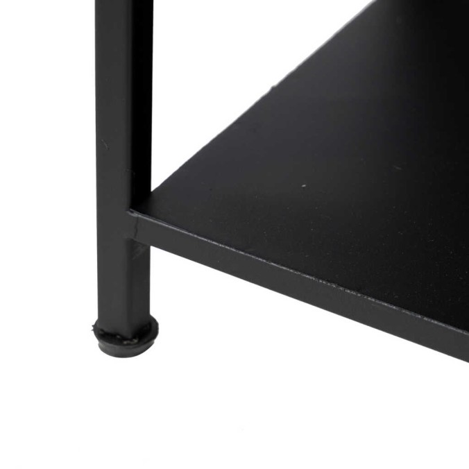 estanteria metal negro 80x26x170 cm