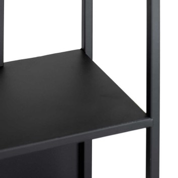 estanteria metal negro 80x26x170 cm 2