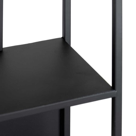 estanteria metal negro 80x26x170 cm