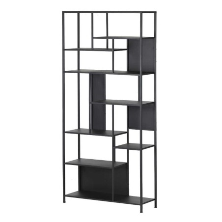 estanteria metal negro 80x26x170 cm