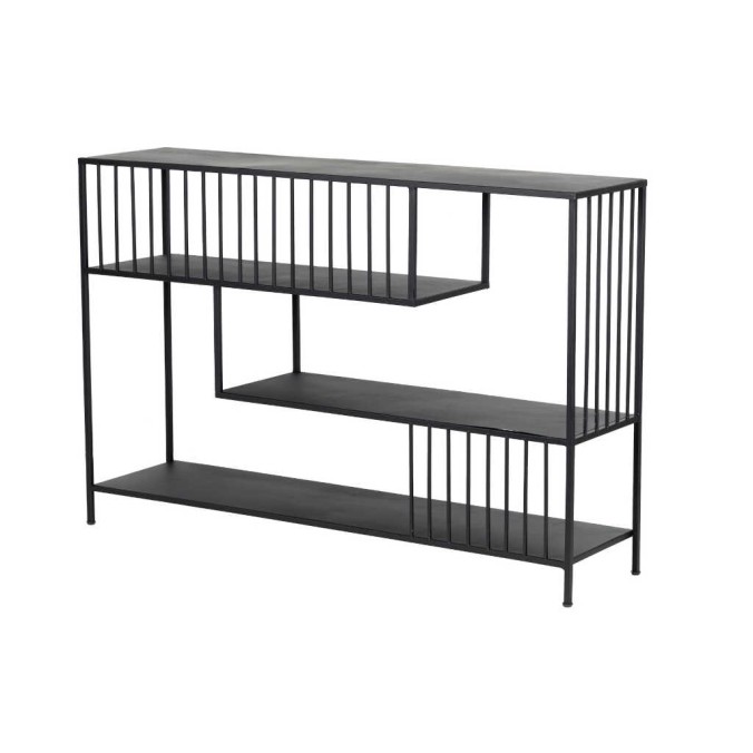 consola metal negro 120x30x80 cm consola metal negro 120x30x80 cm