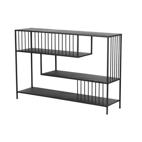 consola metal negro 120x30x80 cm