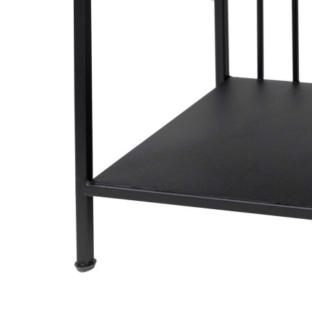 consola metal negro 120x30x80 cm