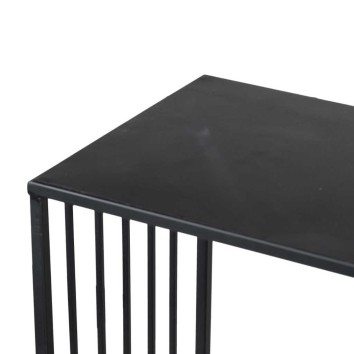 consola metal negro 120x30x80 cm 2