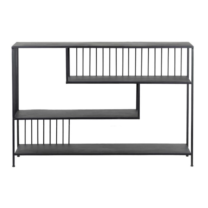 consola metal negro 120x30x80 cm consola metal negro 120x30x80 cm