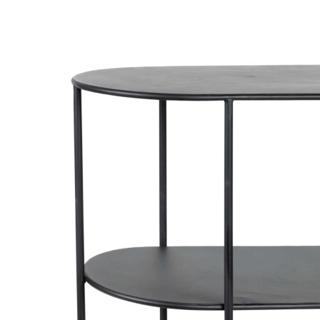 consola metal negro 100x35x80 cm 