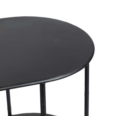 consola metal negro 100x35x80 cm 