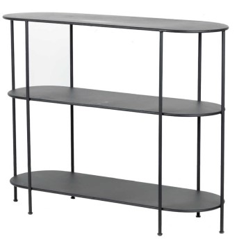 consola metal negro 100x35x80 cm