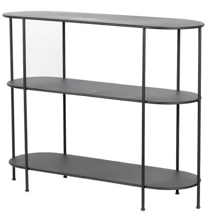 consola metal negro 100x35x80 cm 