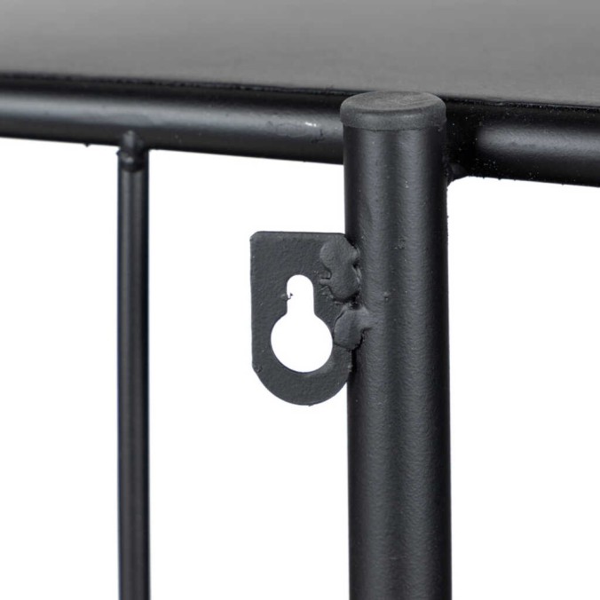 consola metal negro 100x35x80 cm