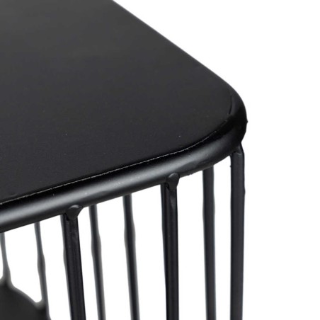 consola metal negro 100x35x80 cm