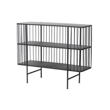 consola metal negro 100x35x80 cm