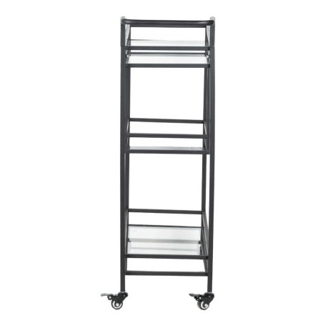 camarera metal-cristal negro-trans. 86x30x96 cm