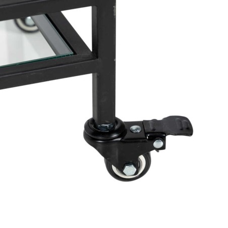 camarera metal-cristal negro-trans. 86x30x96 cm