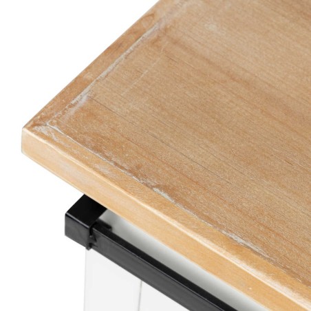 aparador madera / metal 150x45x50 cm