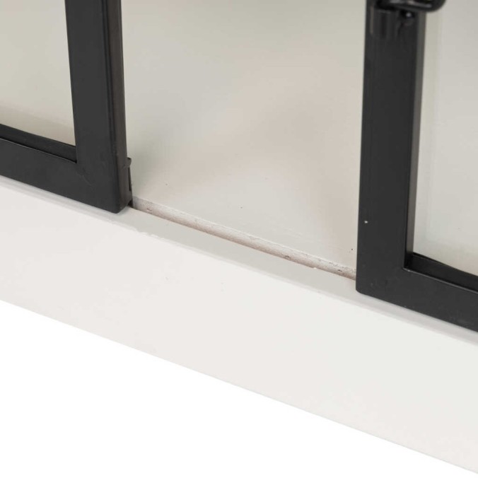 aparador madera / metal 150x45x50 cm