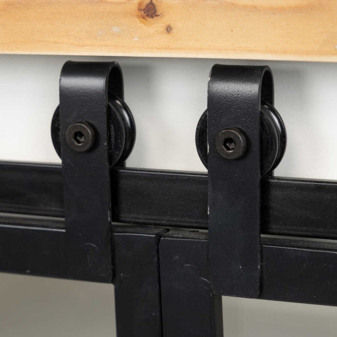 aparador madera / metal 150x45x50 cm