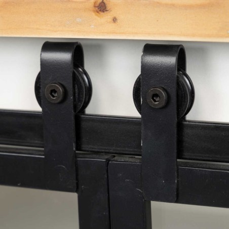 aparador madera / metal 150x45x50 cm