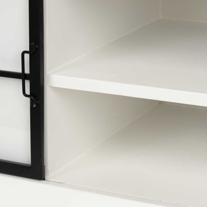 aparador madera / metal 150x45x50 cm