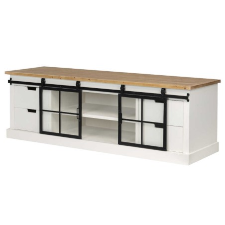 aparador madera / metal 150x45x50 cm