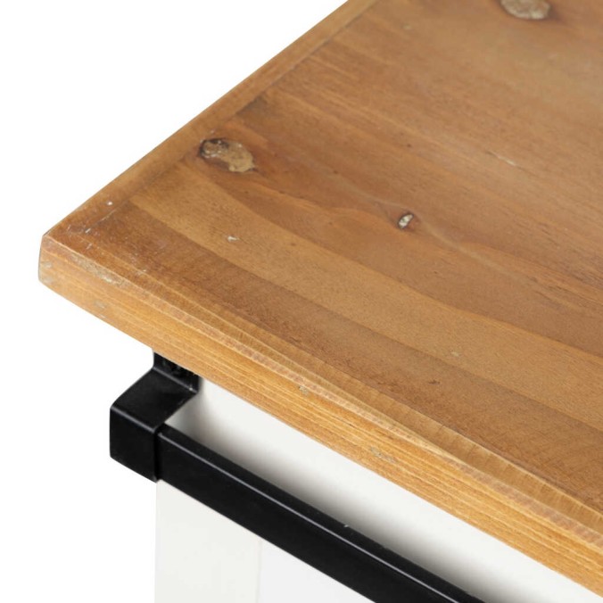 aparador madera / metal 150x45x80 cm