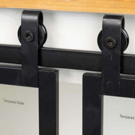 aparador madera / metal 150x45x80 cm