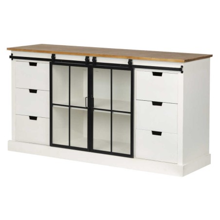 aparador madera / metal 150x45x80 cm