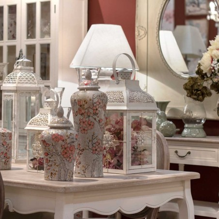 mesa comedor blanca tapa madera nat. 160x90x76 cm