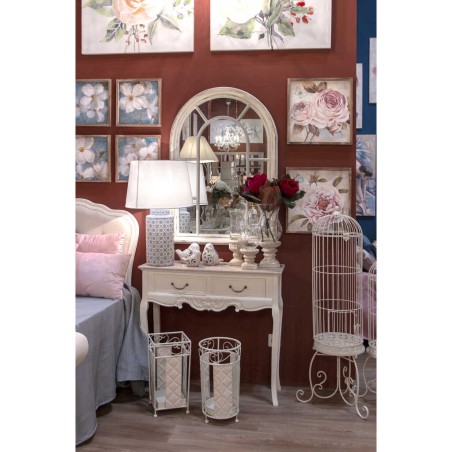 cabecero blanco beige (cama 80 cm) 90x6x122 cm 