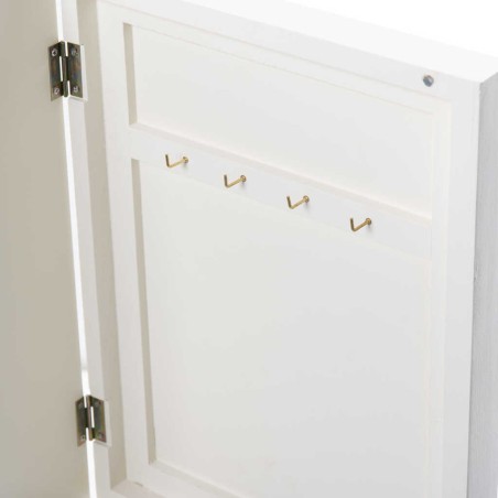 joyero madera beige con cajones 46x32x62 cm