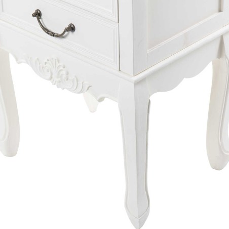 joyero madera beige con cajones 46x32x62 cm