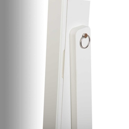 espejo joyero madera beige 38x38x140 cm