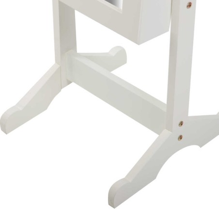 espejo joyero madera beige 38x38x140 cm