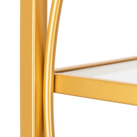 estanteria metal dorado c/ cristales 82x42x173 cm