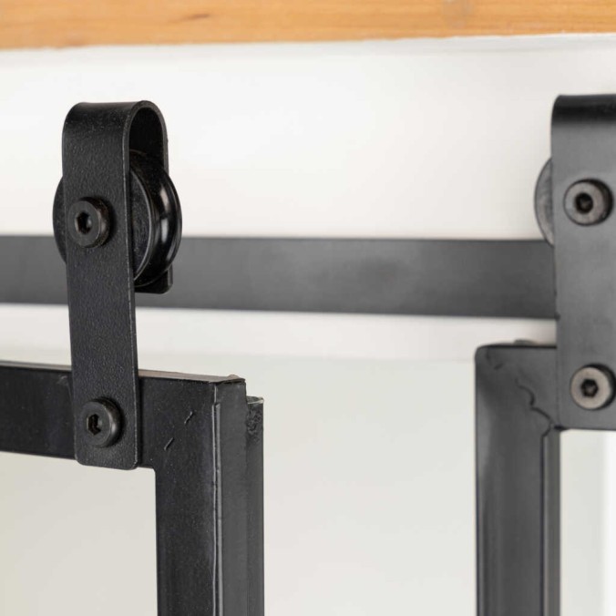 librero madera / metal 100x40x194 cm