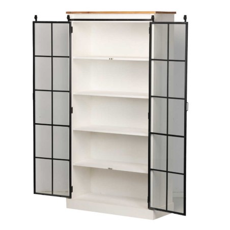 librero madera / metal 100x40x194 cm