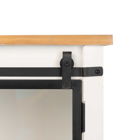 librero madera / metal 100x40x194 cm