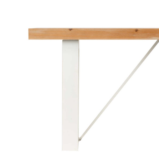 banco  madera / metal 120x40x45 cm