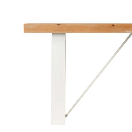 banco  madera / metal 120x40x45 cm