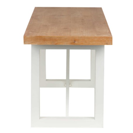 banco  madera / metal 120x40x45 cm