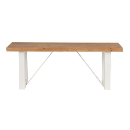 banco  madera / metal 120x40x45 cm