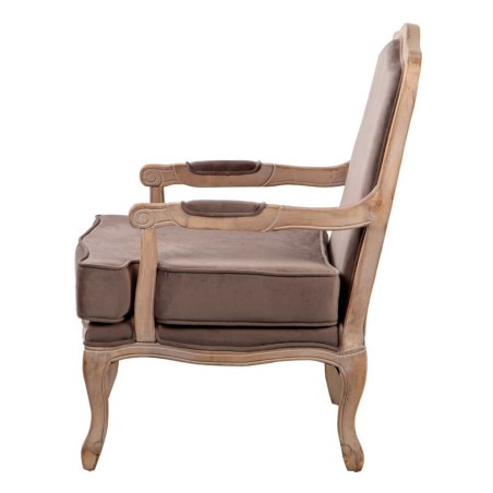 butacamadera-velvet marron 70x72x93 cm