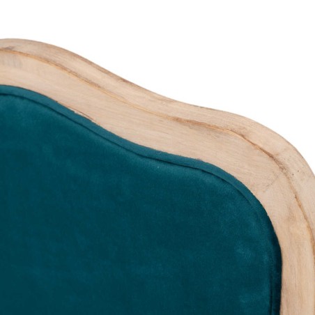 butaca velvet-madera azul 64x72x92 cm