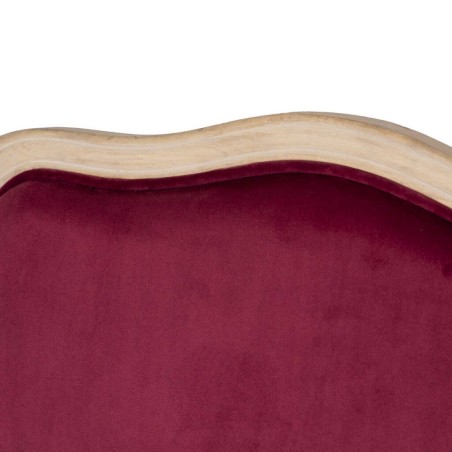 butaca velvet-madera granate 64x72x92 cm