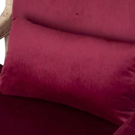 butaca velvet-madera granate 64x72x92 cm