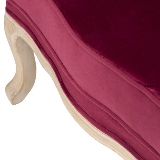 butaca velvet-madera granate 64x72x92 cm