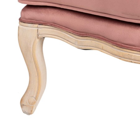 butaca velvet-madera melocoton 64x72x92 cm